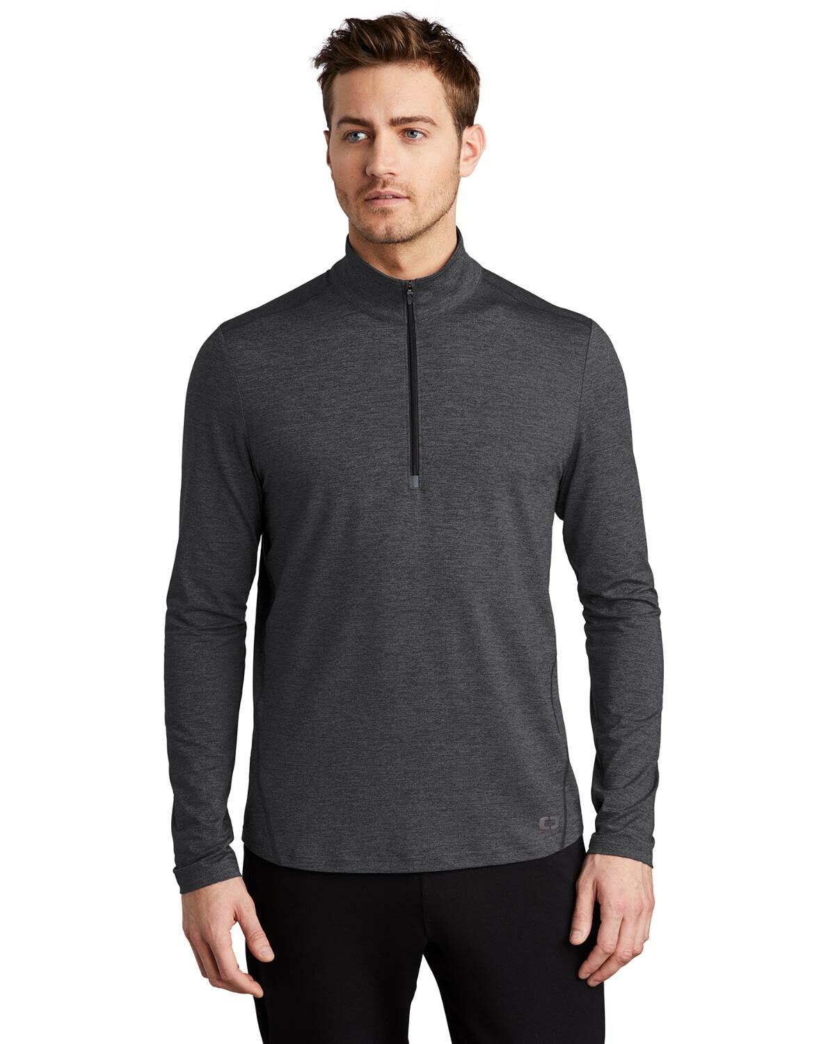 ENOF zip shirt / black 01