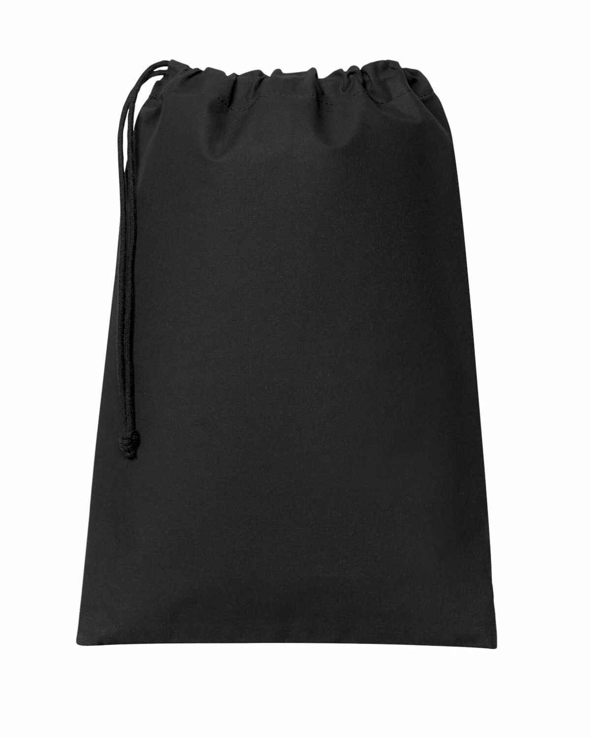 Port Authority BG0350 Core Cotton Drawstring Bag Deep Black