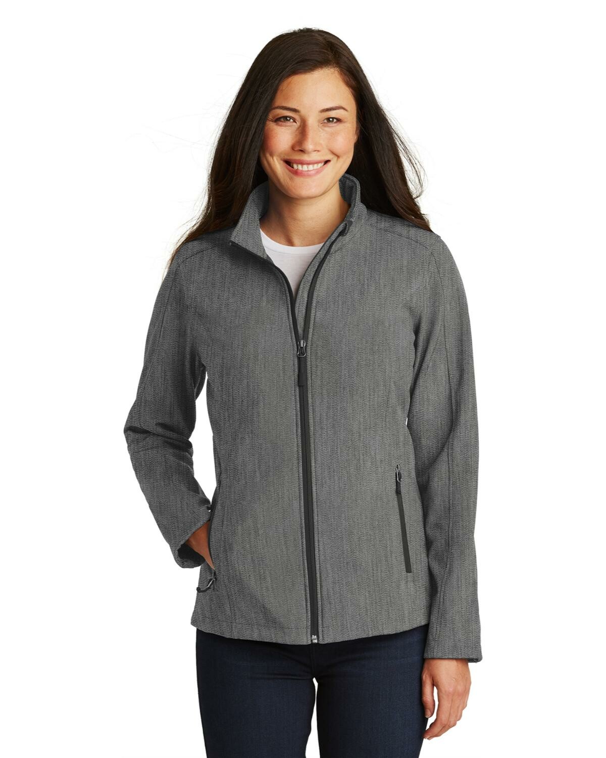 Port Authority L317 Ladies Core Soft Shell Jacket M Pearl Grey Heather