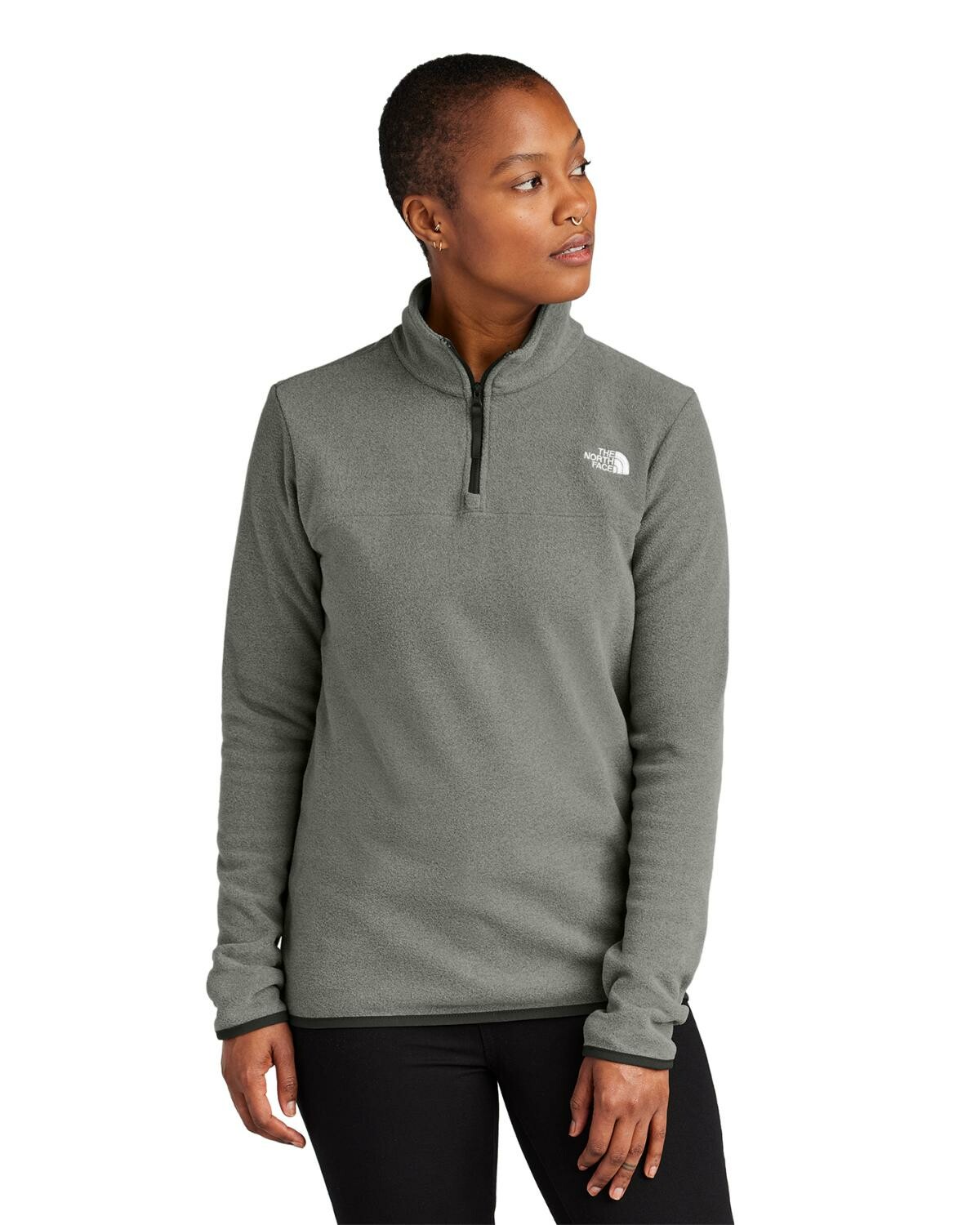 North face fleece quarter zip womens discount