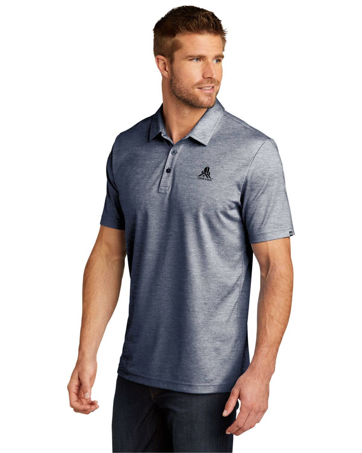 Custom TM1MU412 Oceanside Heather Polo | Wholesale
