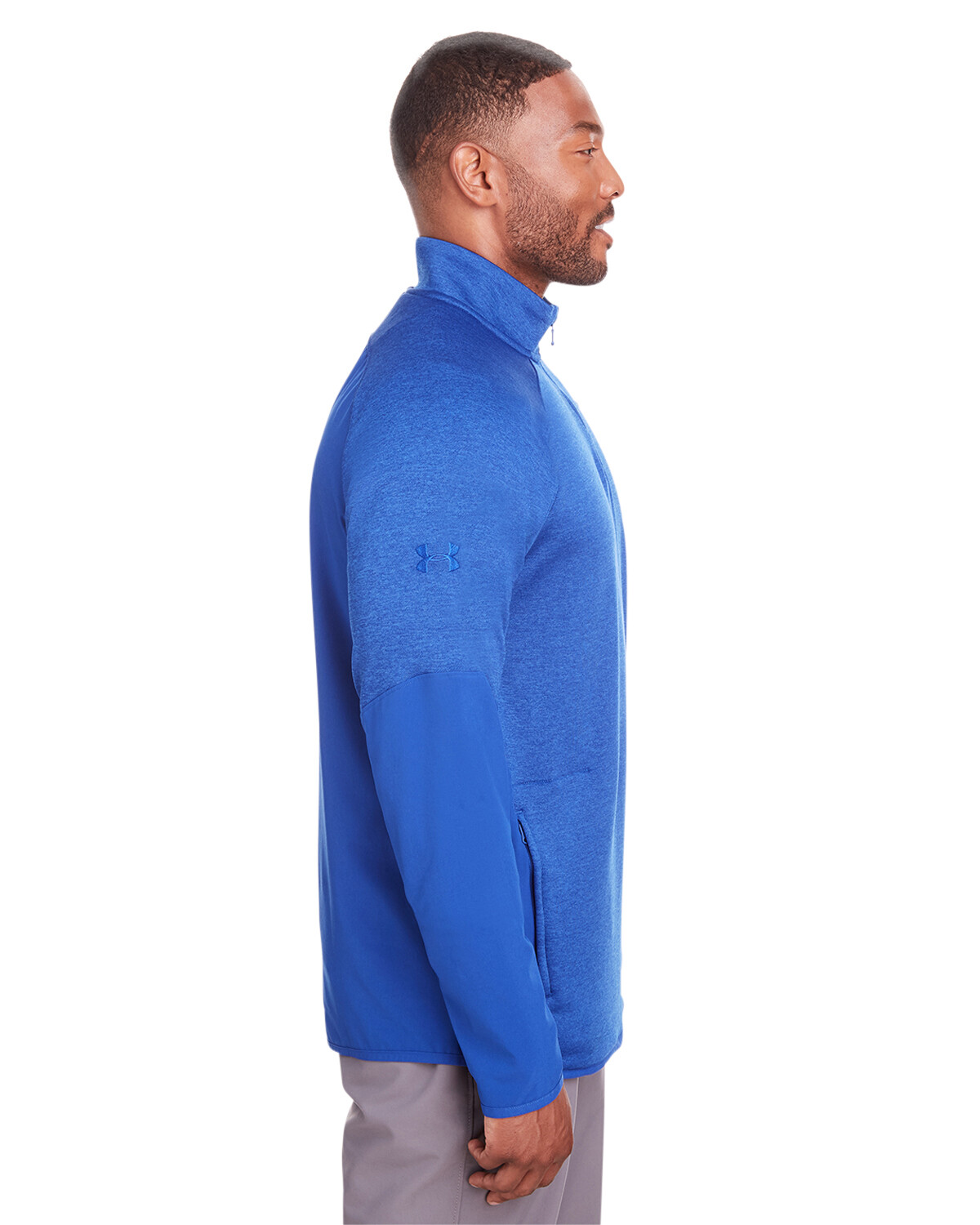 Custom Under Armour 1343104 Mens Qualifier Hybrid Corporate Quarter Zip Wholesale Promotional Apparel
