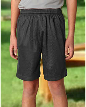A4 NB5301 Youth 6 Inseam Lined Tricot Mesh Shorts