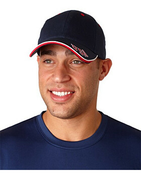 Adams NT102 6-Panel Mid-Profile Cap with USA Embroidery