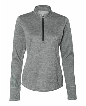 Adidas Golf A285 Women Brushed Terry Heathered Quarter-Zip Pullover