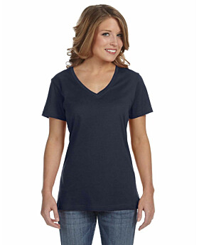 Anvil 392A Ladies Ringspun Featherweight V-Neck T-Shirt