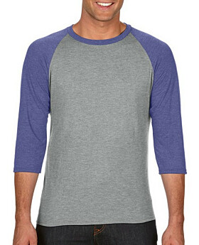 Anvil A6755 Adult Tri-Blend 3-Quarter-Sleeve Raglan T-Shirt