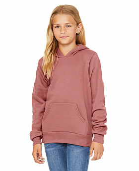 Bella + Canvas 3719Y Youth Sponge Fleece Pullover Hooded Sweatshirt