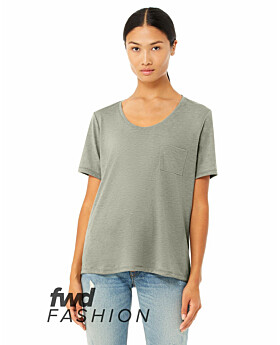 Bella + Canvas 8818B FWD Fashion Ladies Flowy Pocket T-Shirt