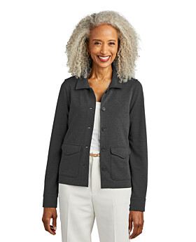 Brooks Brothers BB18205 Women's Mid-Layer Stretch Button Jacket