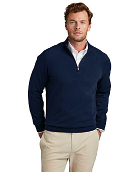 Brooks Brothers BB18402 Cotton Stretch 1/4-Zip Sweater