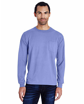Comfort Wash By Hanes GDH250 Unisex Garment-Dyed Long-Sleeve Pocket T-Shirt
