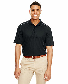 Core365 88181R Mens Radiant Reflective Piping Performance Pique Polo Shirt