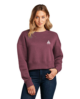 District DT1105 Womens Perfect Weight Fleece Cropped Crew