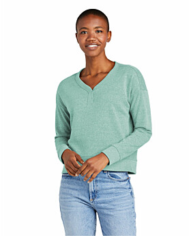 District DT1312  Women's Perfect Tri Fleece V-Neck Sweatshirt