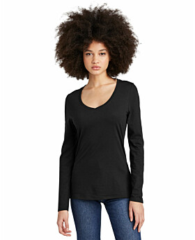 District DT135  Women's Perfect Tri Long Sleeve V-Neck Tee