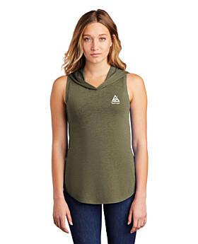 District DT1375 Womens Perfect Tri Sleeveless Hoodie