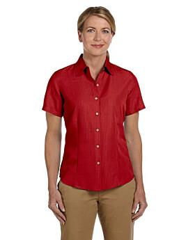 Harriton M560W Ladies Barbados Textured Camp Shirt