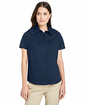 Harriton M585W Ladies Advantage IL Short-Sleeve Work Shirt