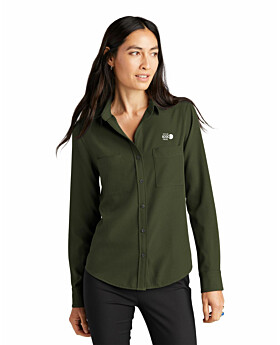 Mercer+Mettle MM2013 Womens Stretch Crepe Long Sleeve Camp