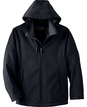North End 88159 Glacier Mens Insulated Soft Shell Jacket With Detachable Hood