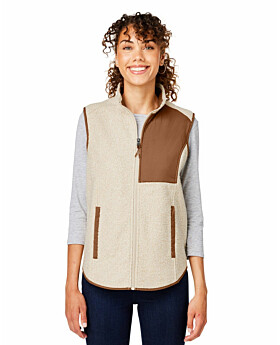 North End NE714W Ladies Aura Sweater Fleece Vest