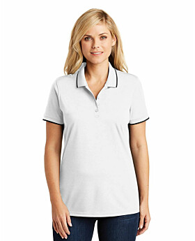 Port Authority LK111 Ladies Dry Zone UV Micro-Mesh Tipped Polo Shirt