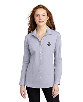 Port Authority LW645 Ladies Pincheck Easy Care Shirt