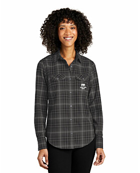 Port Authority LW672 Ladies Long Sleeve Ombre Plaid Shirt