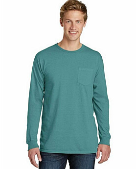 Port & Company PC099LSP Essential Pigment-Dyed Long Sleeve Pocket Tee