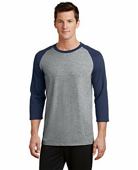 Port & Company PC55RS 50/50 Cotton/Poly 3/4-Sleeve Raglan T-Shirt