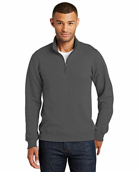Port & Company PC850Q Mens Fan Favorite Fleece 1/4 Zip Pullover Sweatshirt