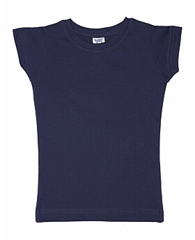 Rabbit Skins 3316 Toddlers Girls Fine Jersey Longer Length T-Shirt