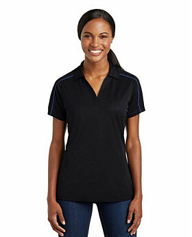 Sport-Tek LST653 Ladies Micropique Sport-Wick Piped Polo Shirt