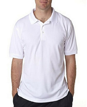 UltraClub 8315 Mens Platinum Performance Pique Polo with TempControl Technology