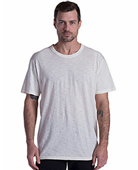 Us Blanks US3200 Mens Short-Sleeve Slub Crewneck Garment-Dyed T-Shirt