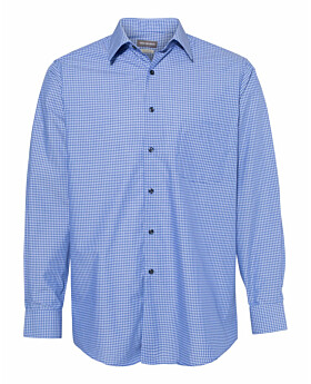 Van Heusen 13V5051 Broadcloth Point Collar Check Shirt