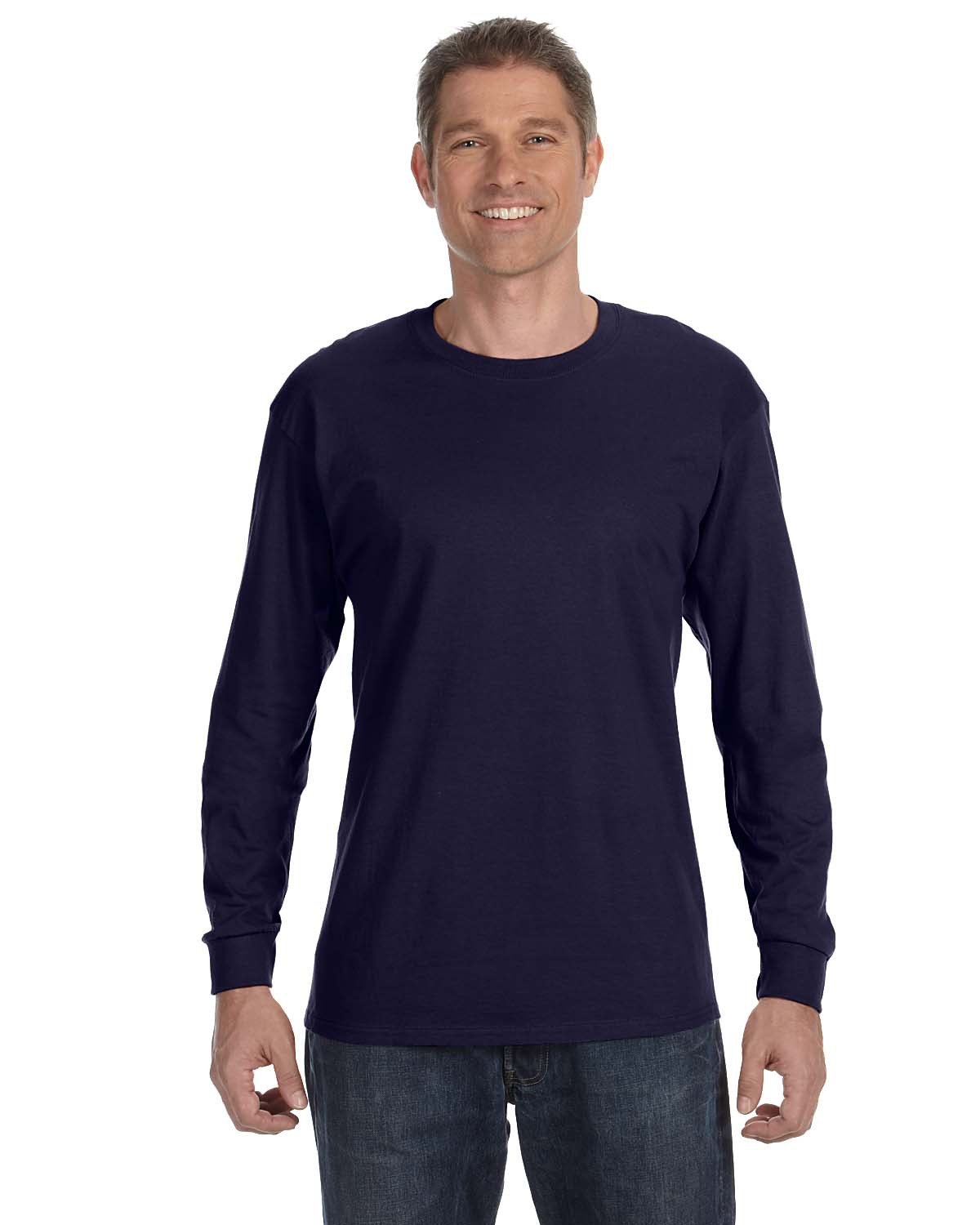 Size Chart for Gildan G540 Mens Heavy Cotton Long-Sleeve T-Shirt