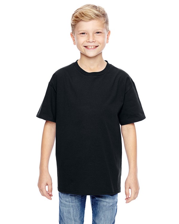 Size Chart for Hanes 498Y Youth 100% Ringspun Cotton Nano T-Shirt ...