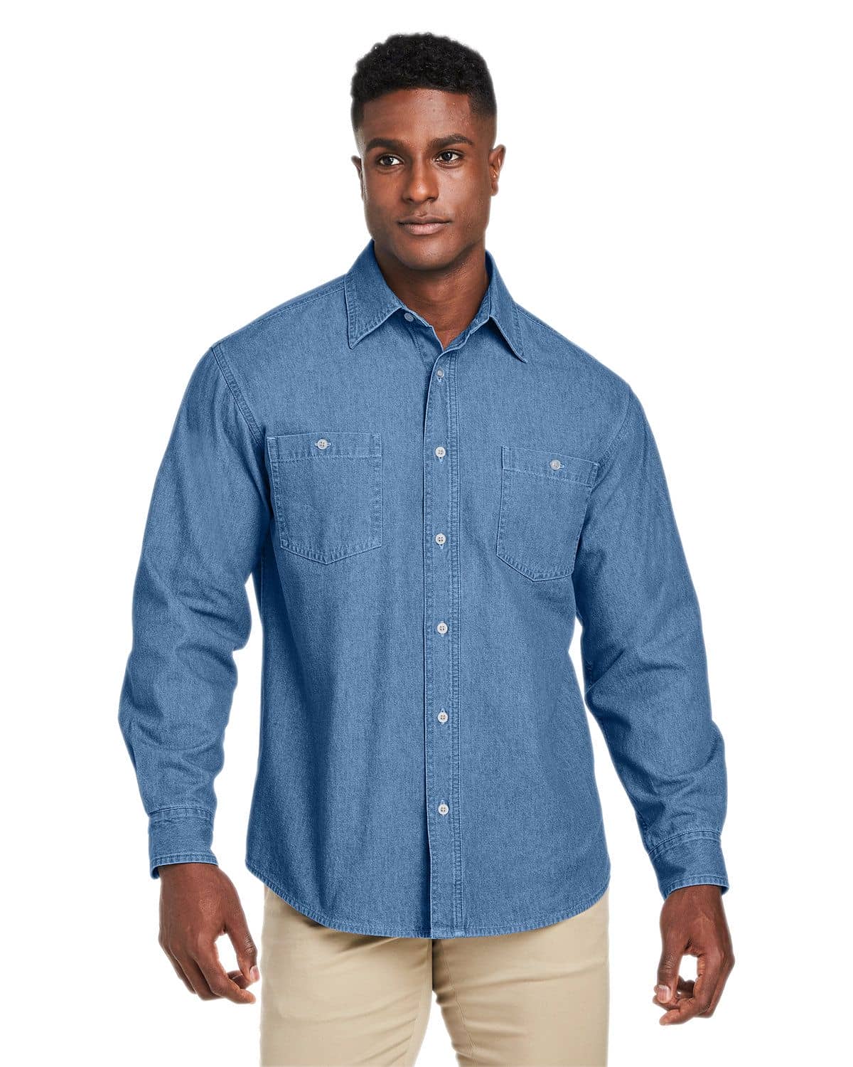 Size Chart for Harriton M540 Mens Denim Shirt-Jacket - A2ZClothing.com