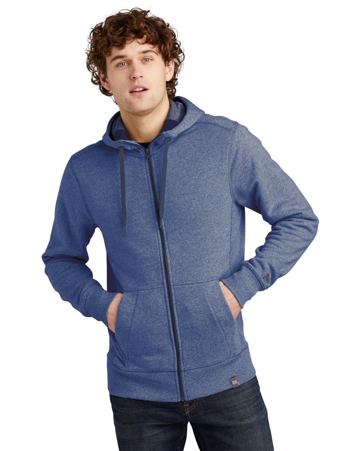 Size Chart for New Era NEA502 Mens French Terry Full Zip Hoodie 
