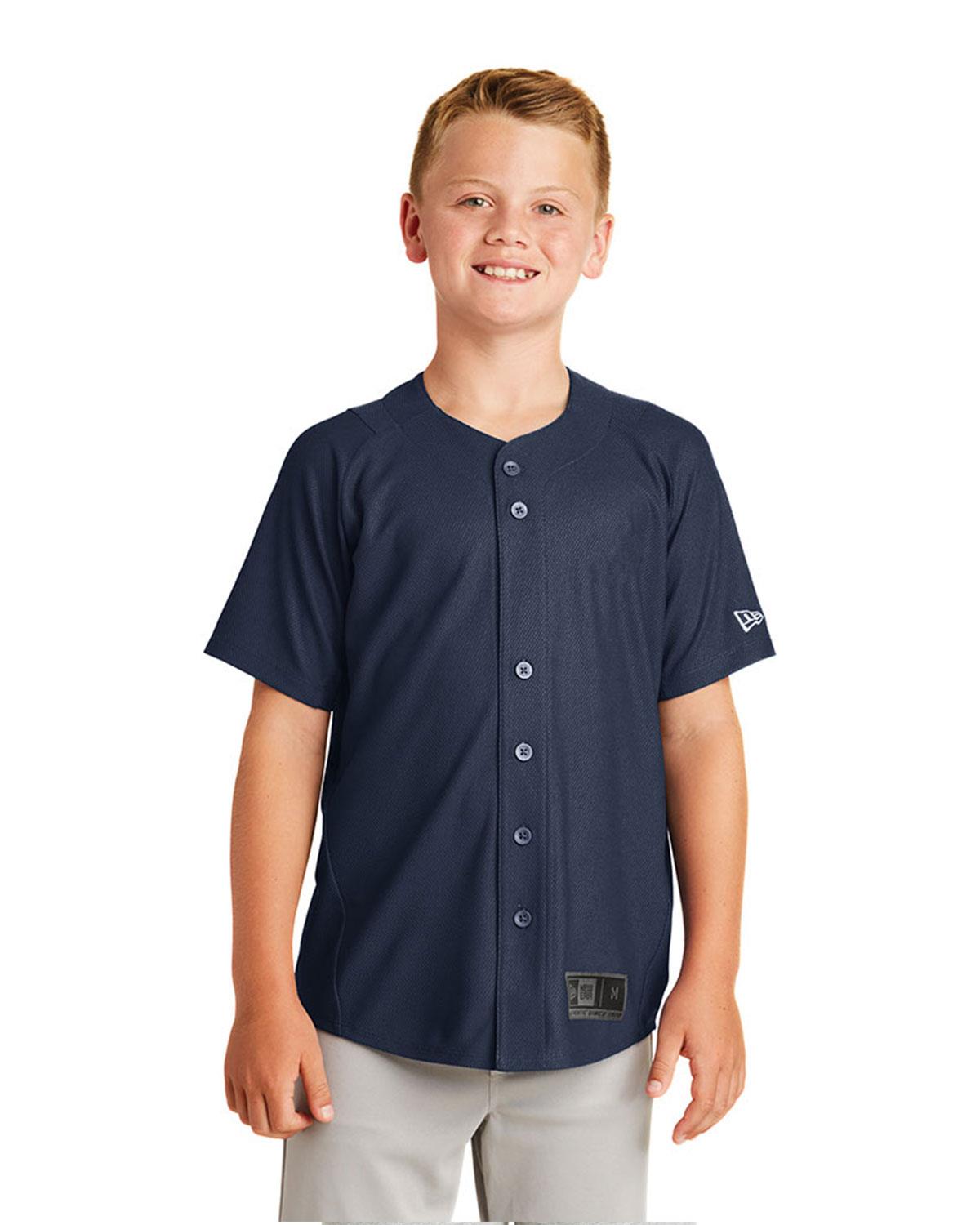 Size Chart for New Era YNEA220 Jersey - For Boys 