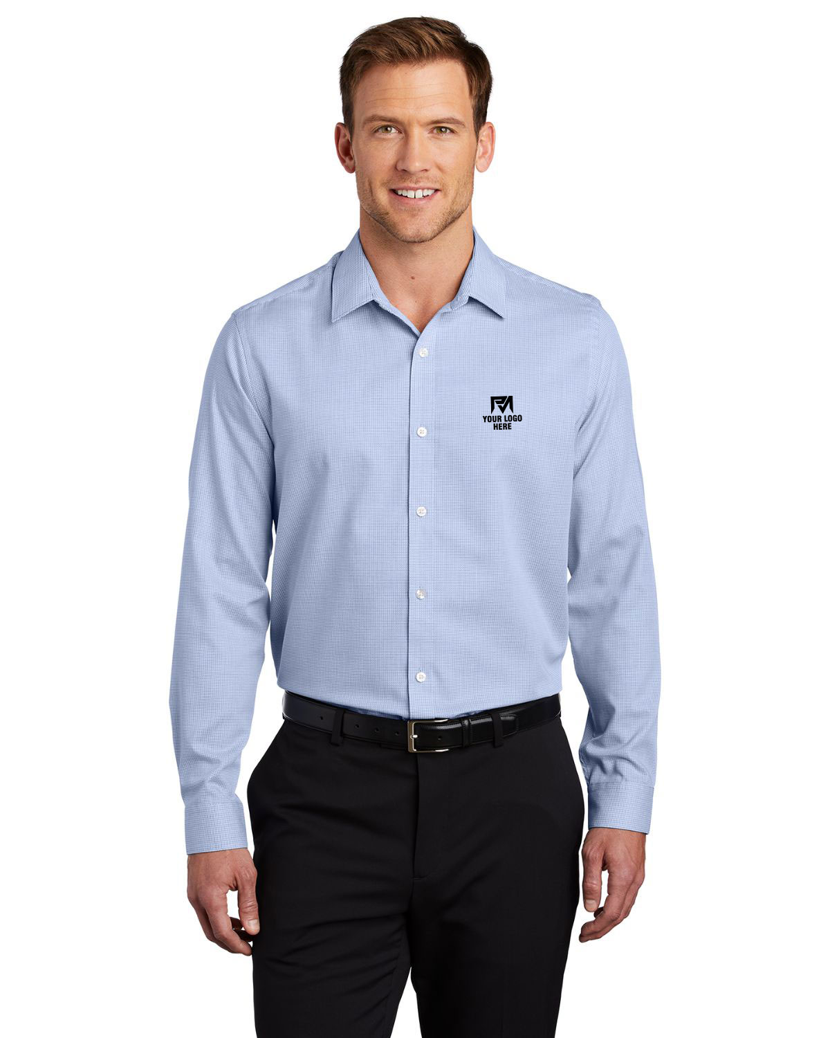 Size Chart for Port Authority W645 Pincheck Easy Care Shirt ...