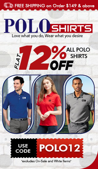 flat 12% off all polo shirts