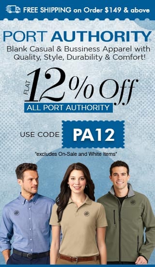 Flat 12% OFF on All port authority 